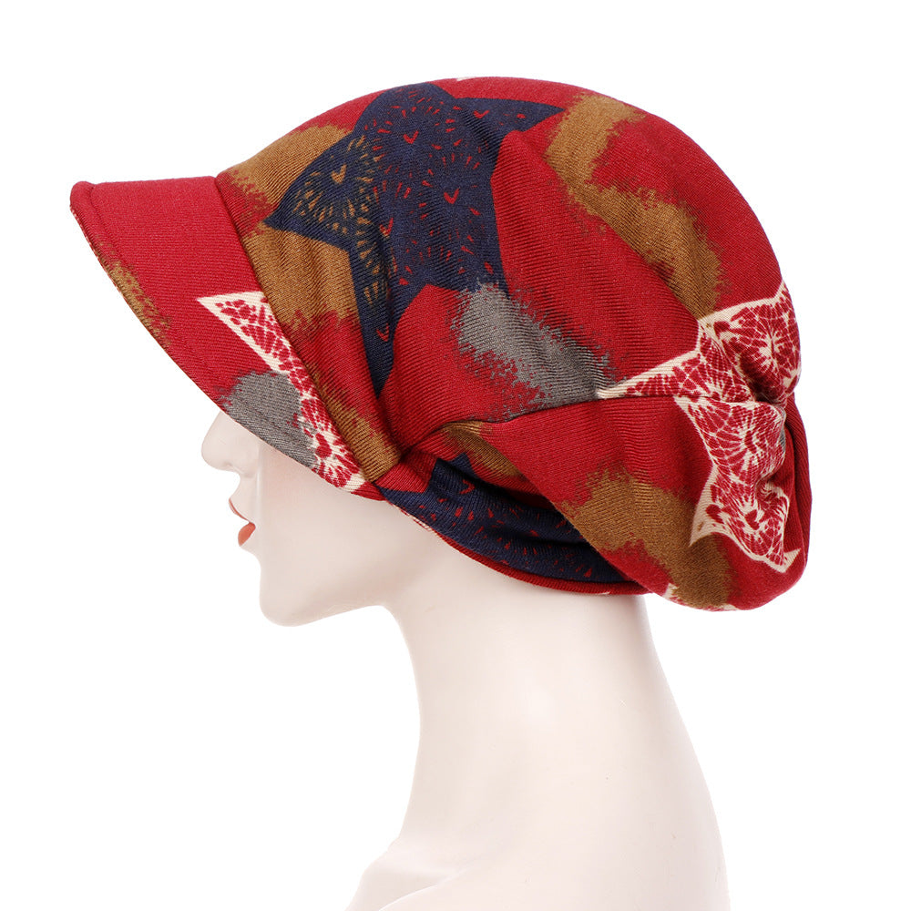 Spring And Autumn Extra Large Cloth Ponytail Pullover Hat