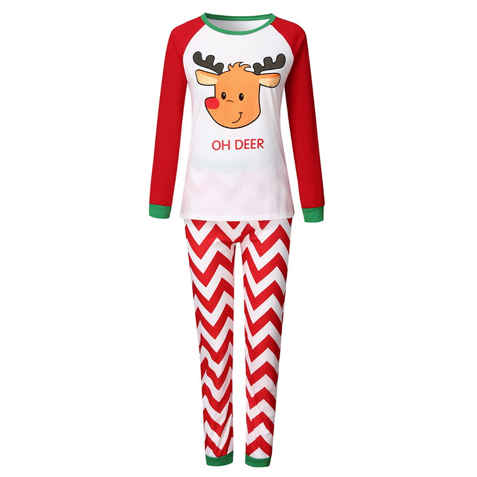 Home Wear Wave Stripe Parent-child Suit