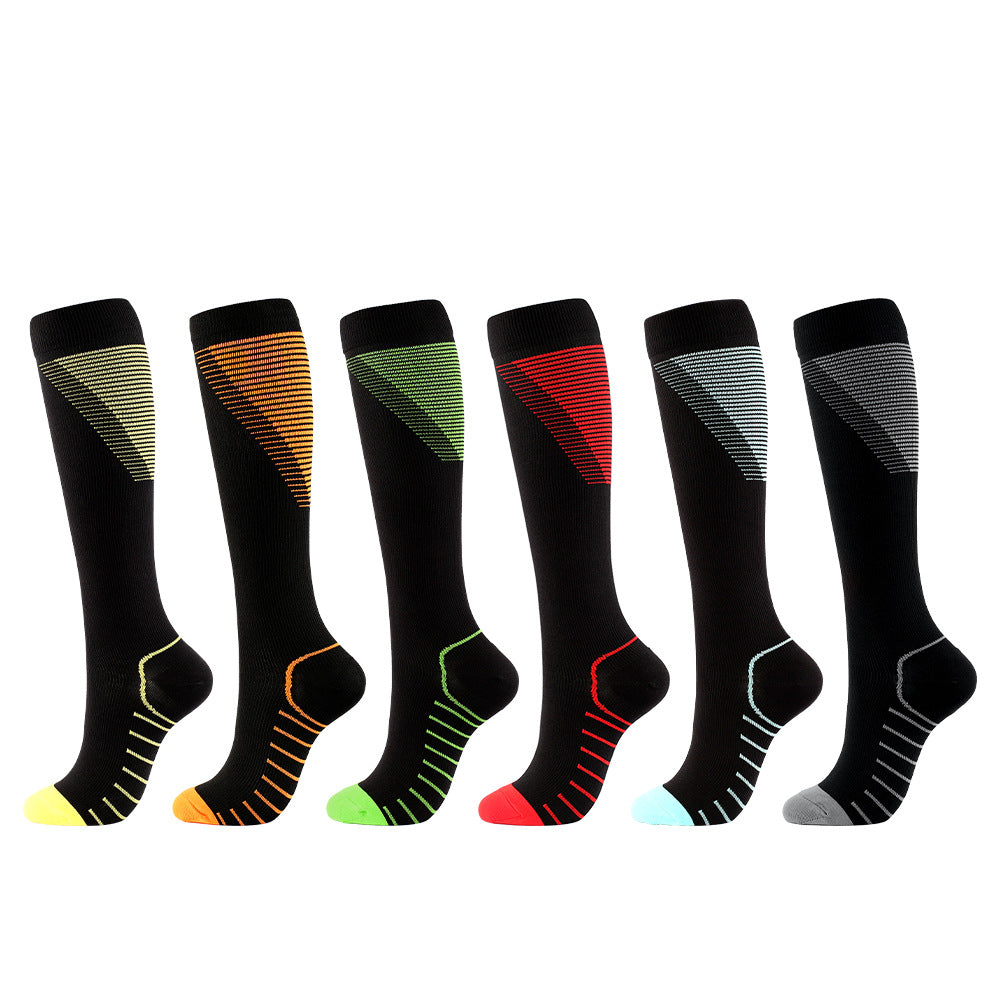 Xun New Color Pattern V-shaped Compression Stockings
