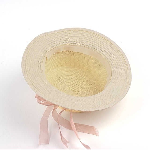 Streamer Garland Outdoor Shade Parent-child Straw Hat