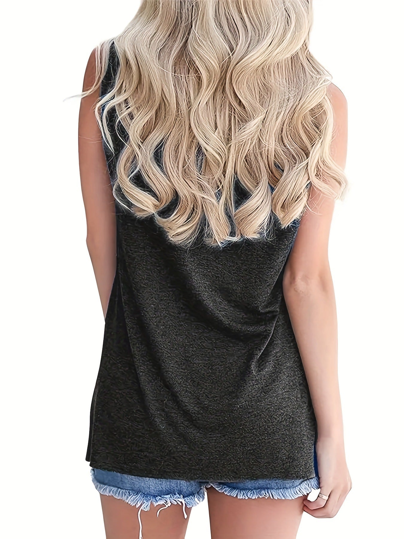 Fashion Letter Printing Popular Round Neck Vest