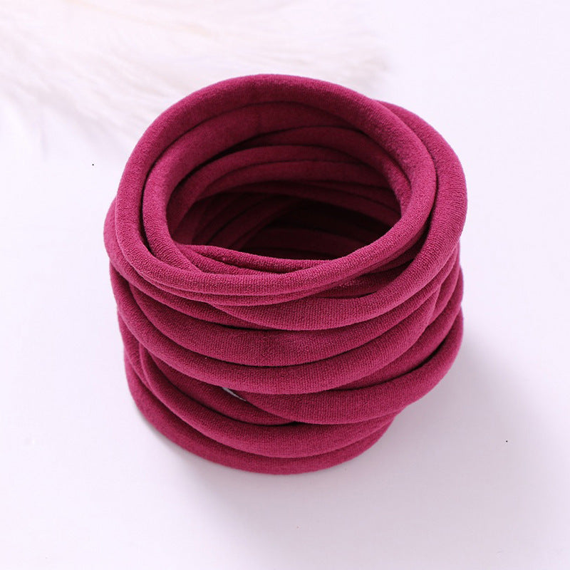 European And American INS Seamless Nylon Fine Hair Band Children's Hair Ring Handmade DIY Baby Headband