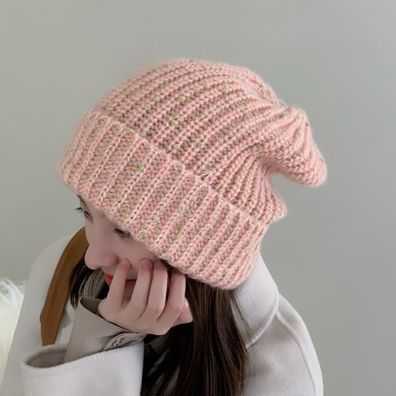 Women's Autumn And Winter Warm Thick Knitted Hat