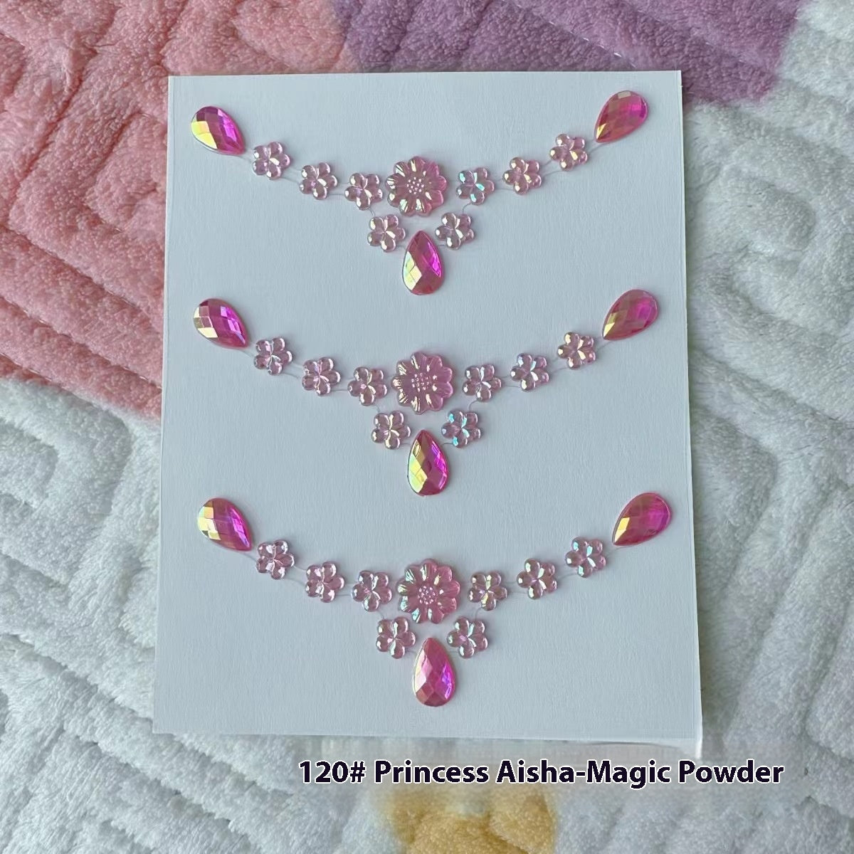 Comes With Sticky Pearl Stick-on Crystals Transparent Photo Shoot