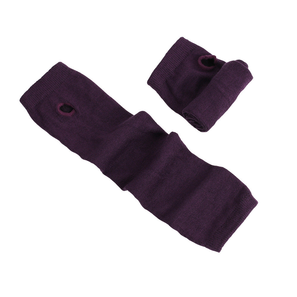 Black-and-white Striped Cotton Long Wrist Cuff