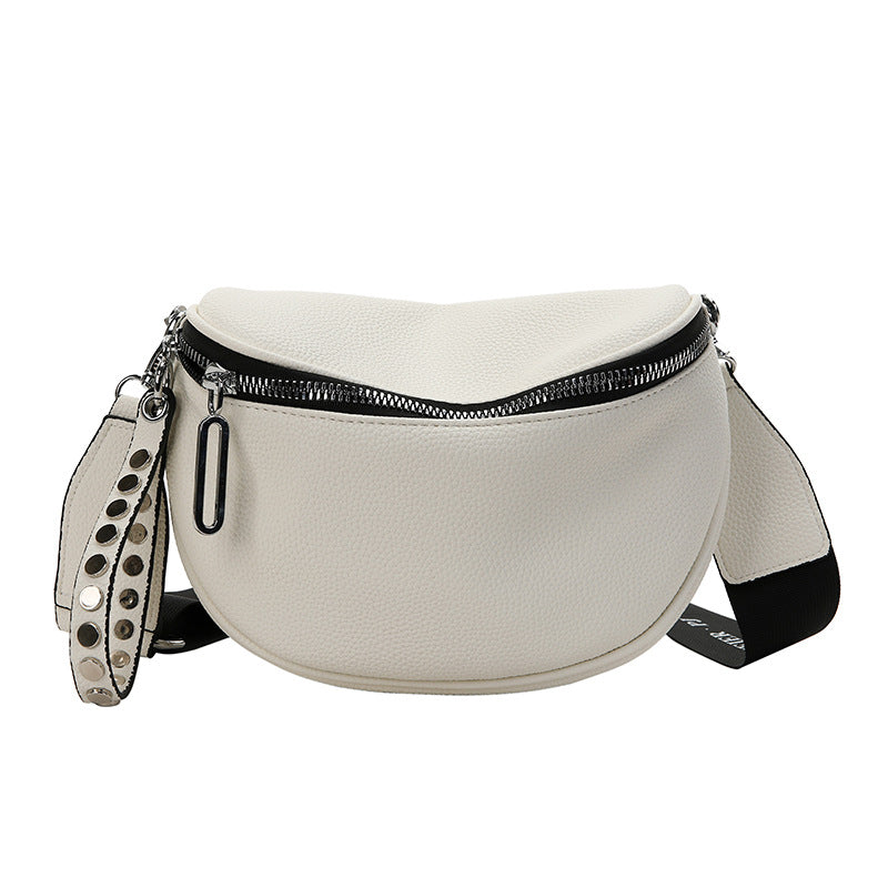 Women's Fashion Simple Solid Color Single Shoulder Crossbody Bag