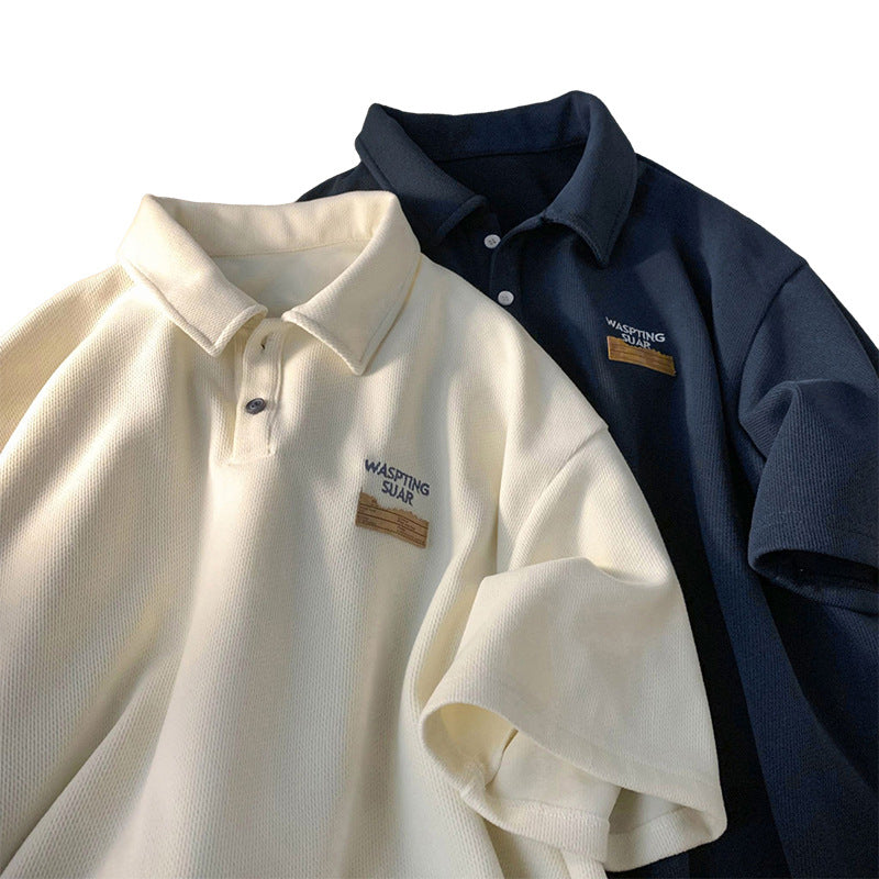 American Retro Polo Shirt Men's Short Sleeve