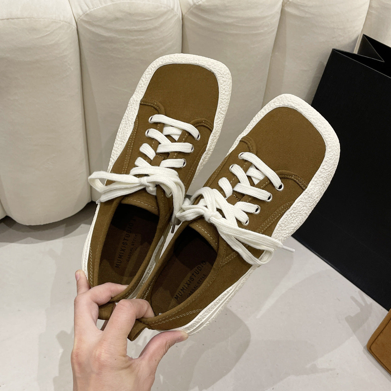 Women's Fashion Personality Lace Up Canvas Shoes