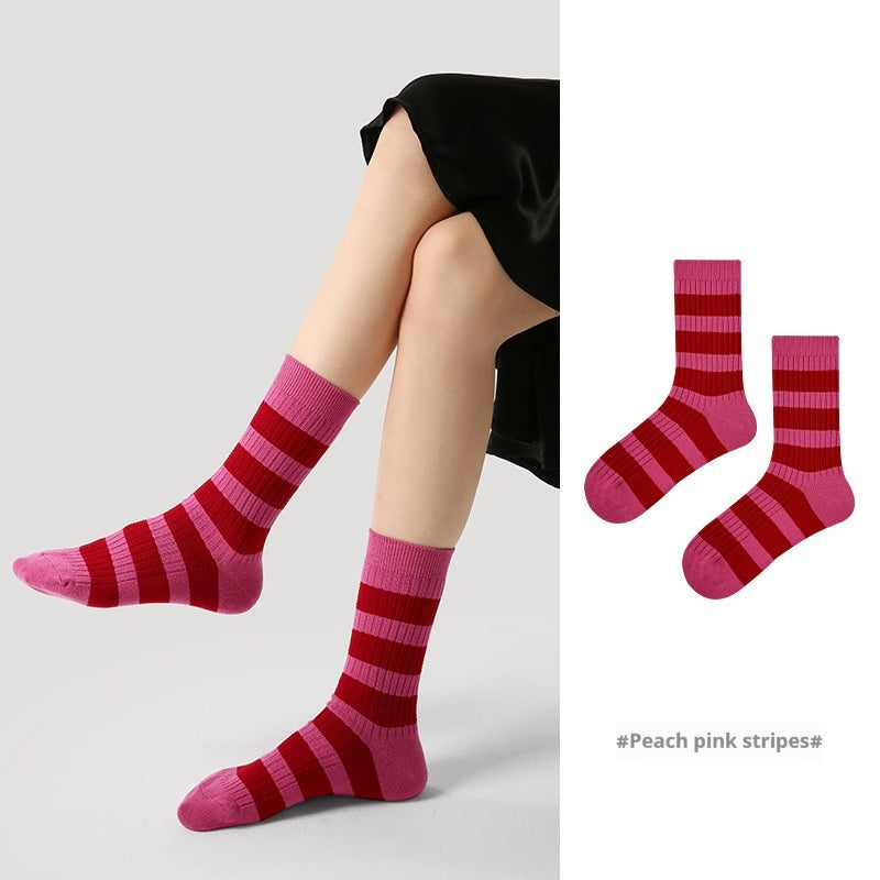 Niche Vintage Court Style Thin Middle-long Stockings