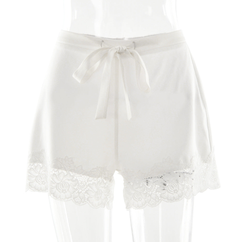 New Fashion Lace-trimmed Strap Shorts