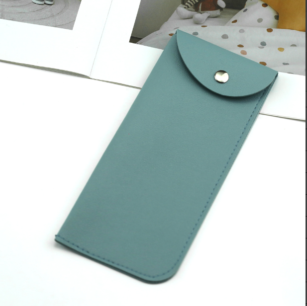 Glasses storage bag-PU leather-black-1 piece