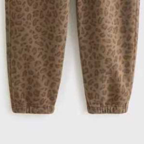 Leopard Print Personal Leisure Trousers Loose