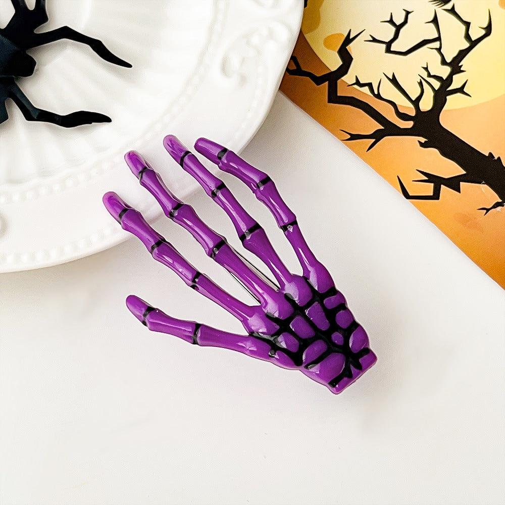 Halloween Skull Harajuku Hand Bone Hair Clip