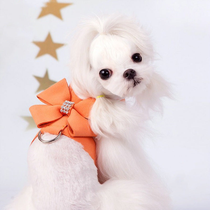 Cute Fashion Bowknot Puppy Chest Strap