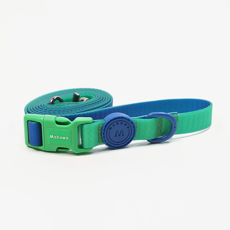 Waterproof Nylon Dog Collar With Traction Rope