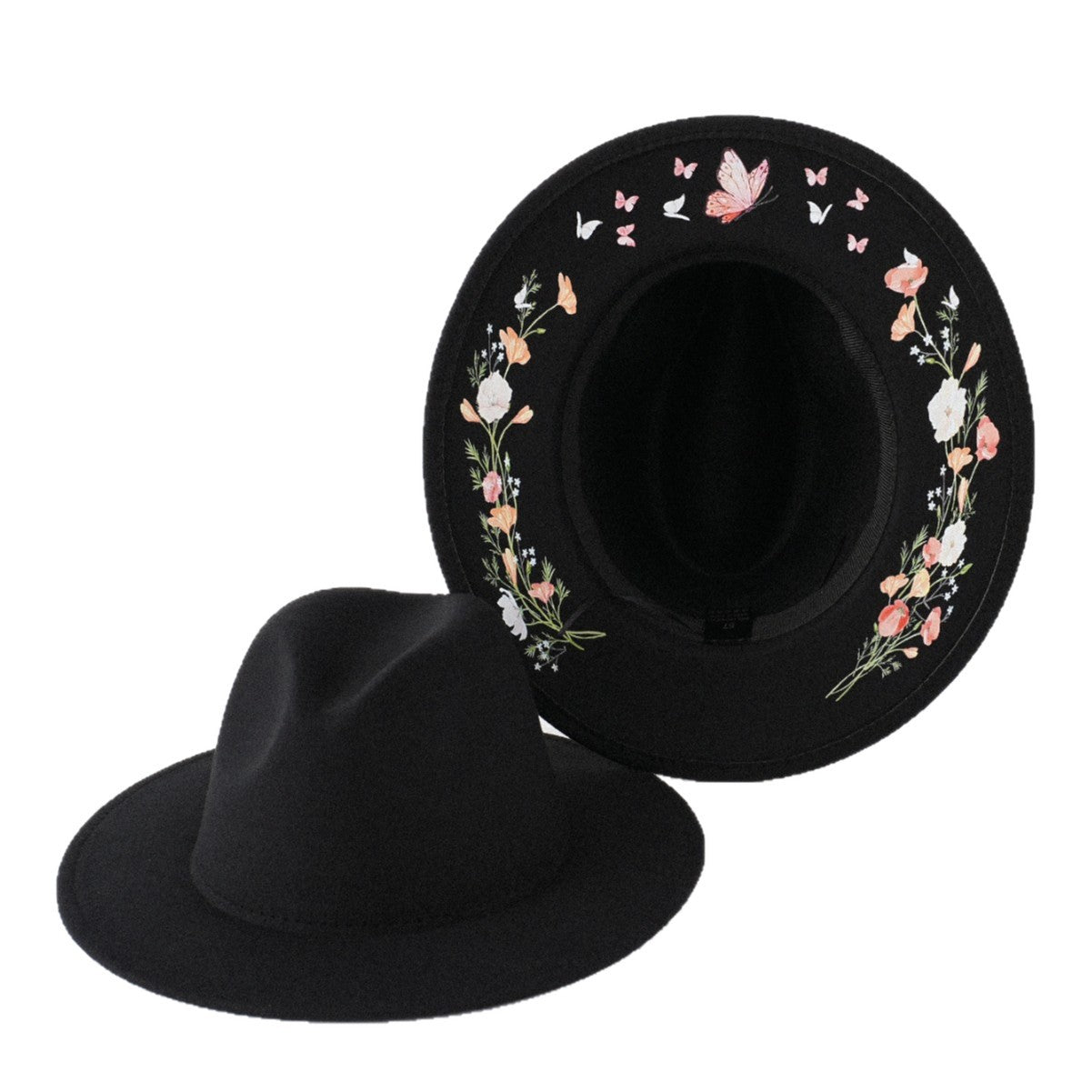 Cross-border Flat Dome Australian Pure Wool Felt Hat