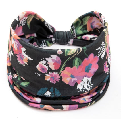 Sports Headband Printed Wide Brimmed Scarf