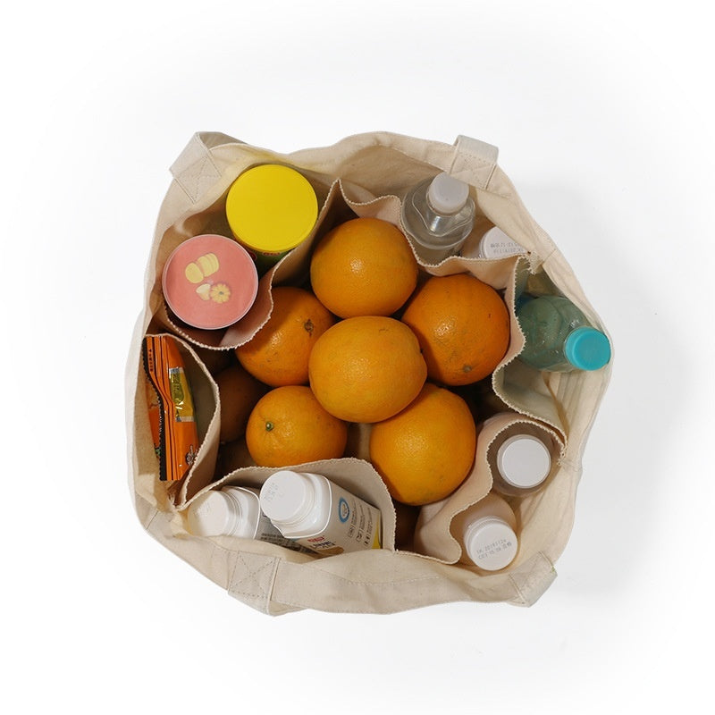 pocket Cotton Fruit And Vegetable Handbag