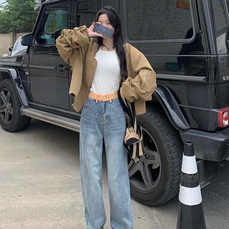 Women's Wash All-match Loose Wide-leg Mopping Pants