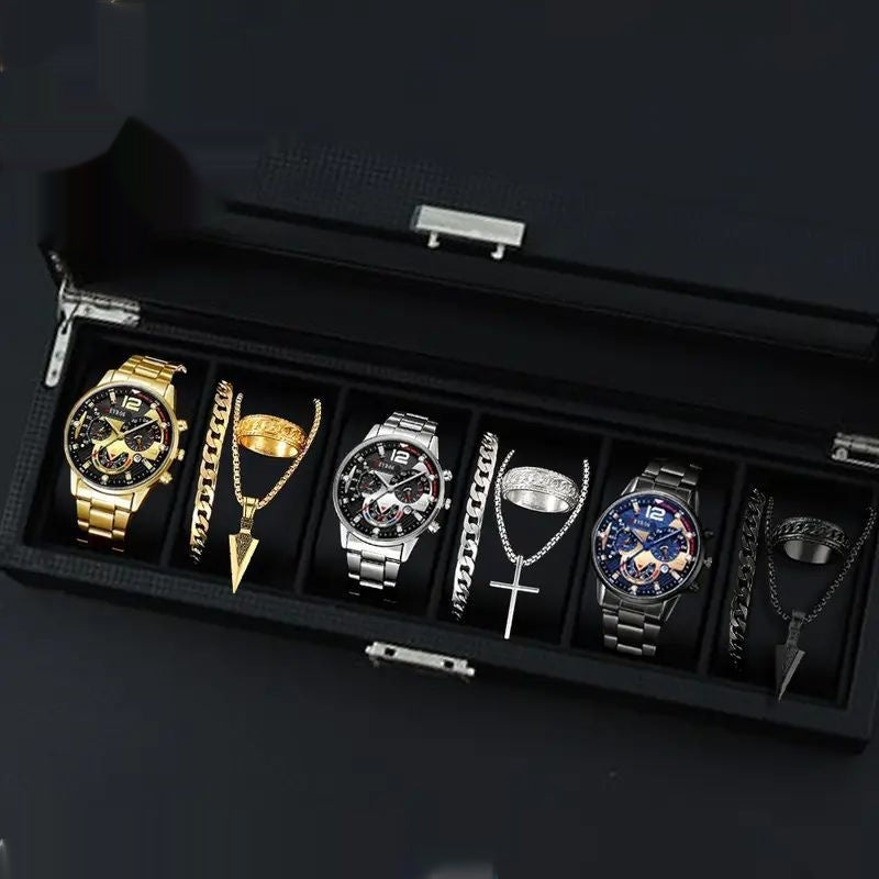 Men's Watches  Fashionable Multi-color Assortment Of Quartz Men's Watches 12-set