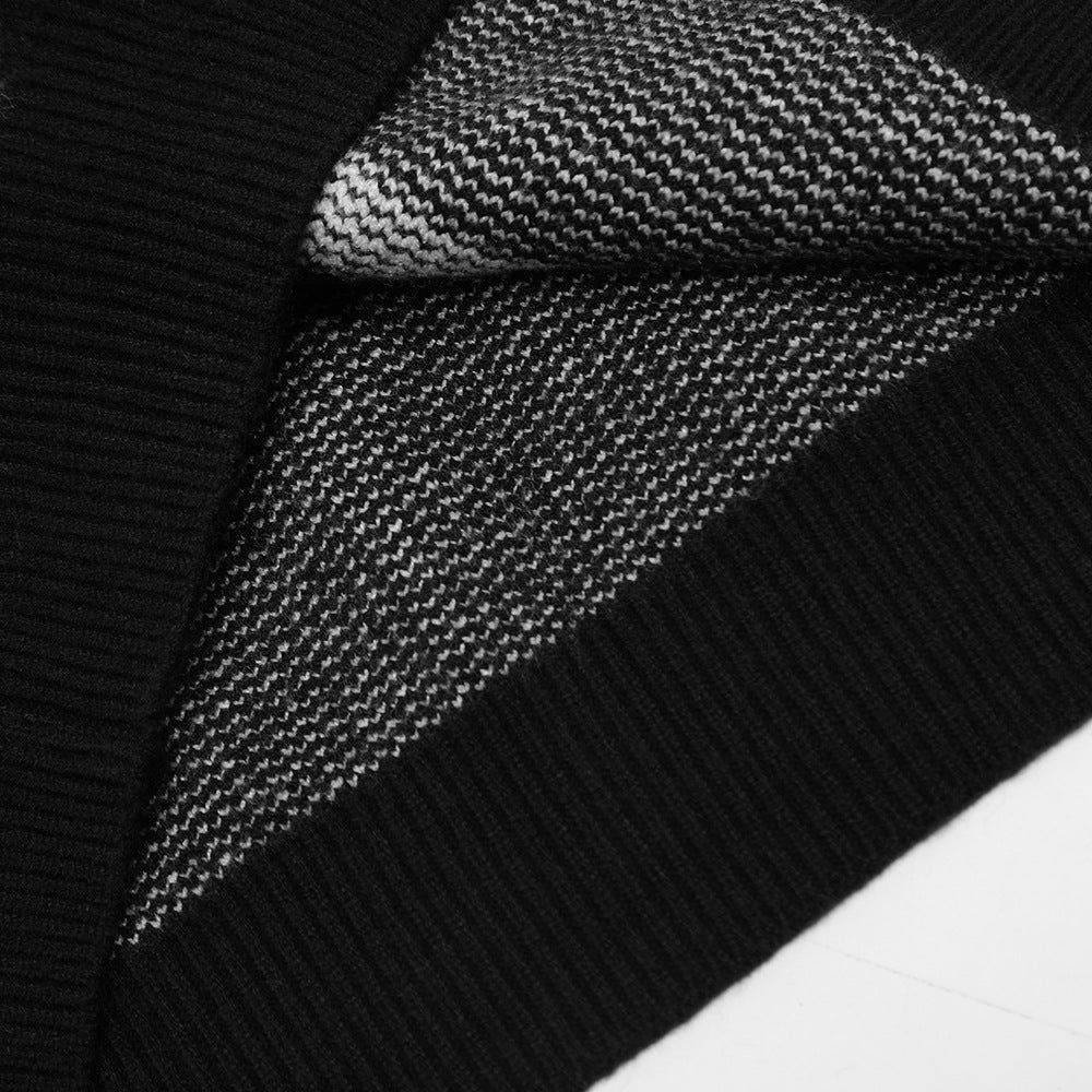 Spider Web Jacquard Knitted Sweater For Men