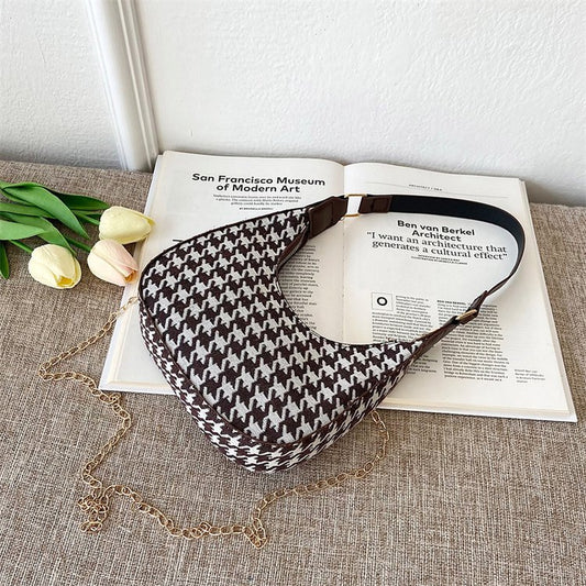 Mini Textured Underarm Portable Crossbody Bag