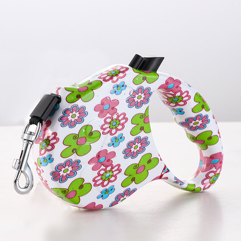 Creative Printed Pet Automatic Retractable Leash