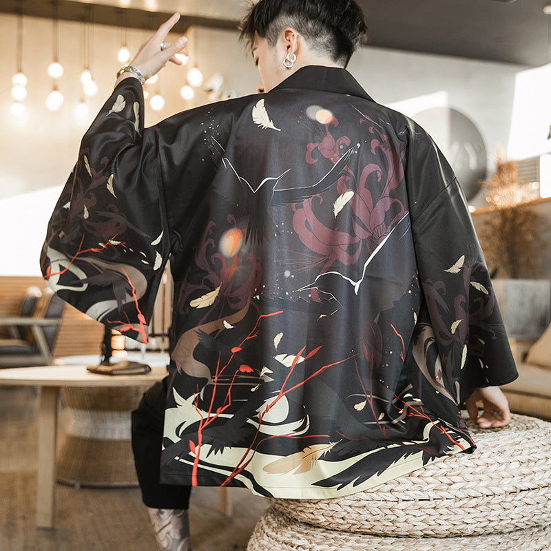 Chinese Tang Costume Improved Hanfu Men's Robe Coat