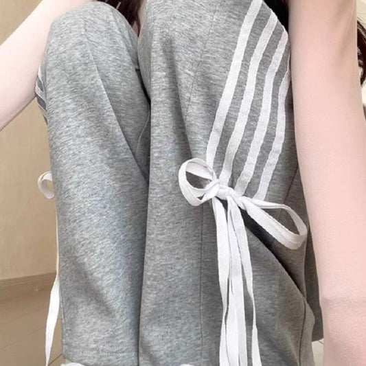 Patchwork Striped Bow Tie Women