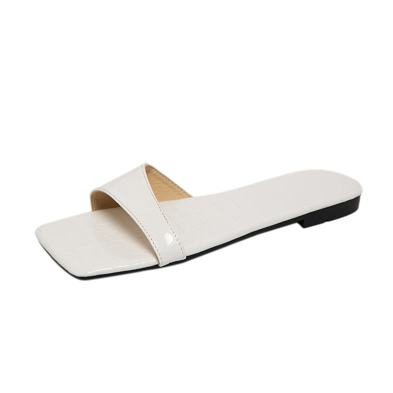 Flat-bottomed Fashion Casual Outing Slippers