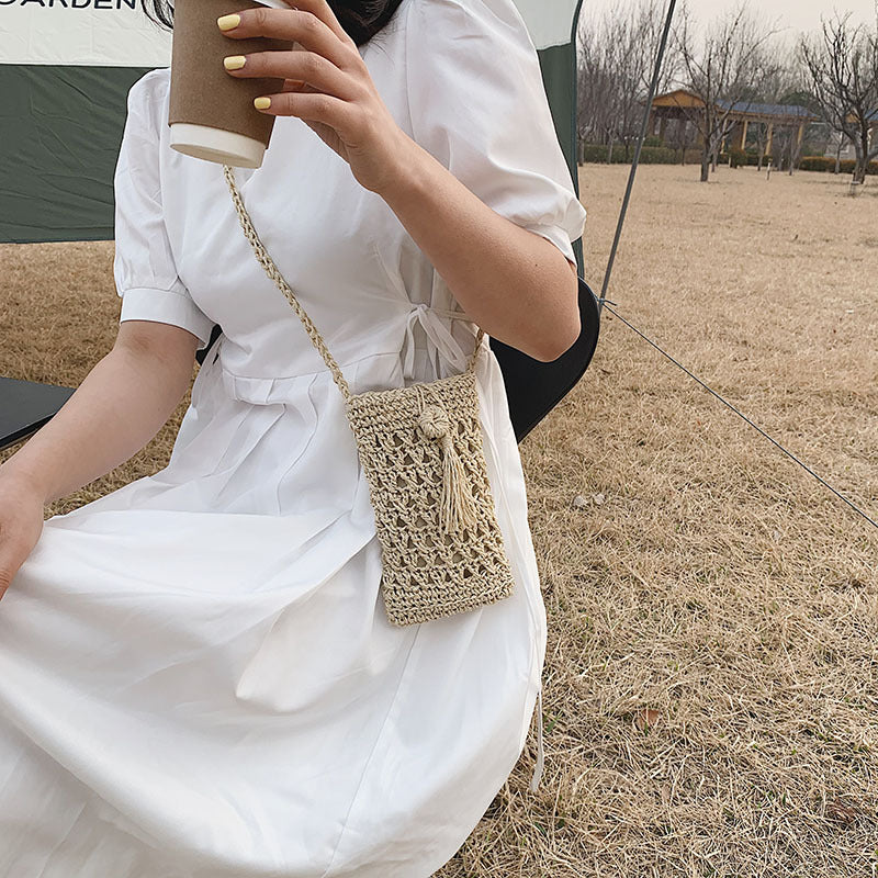New Straw Woven All-match One-shoulder Messenger Bag