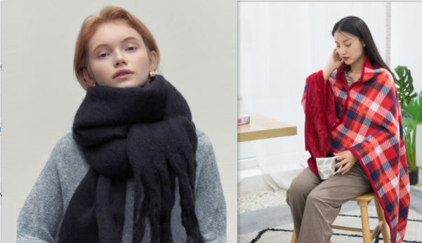 Glutinous Idle Style Thermal Long Scarf