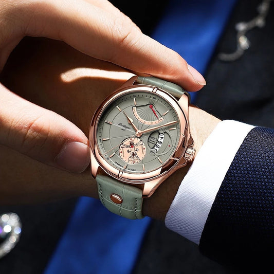 Waterproof Men's Calendar Thin Quartz Watch