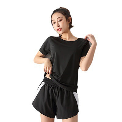 Plus Size Sports Quick Dry Short Sleeve Loose T-Shirt