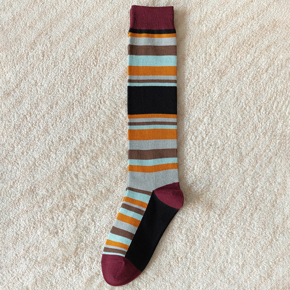 Ins Wind Socks Women's Medium And High Tube Cotton Calf