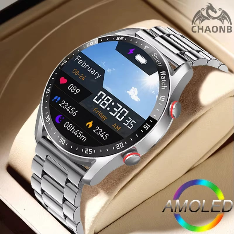 Bluetooth Call Smart Watch Men Laser Health Blood Pressure Activity Tracker Sports Waterproof Interactive Music Smartwatch Clock