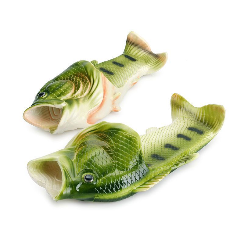 Fish Slippers Men's Funny Creative Personality Fashion Korean Version Of The Trend Of Flip-flops