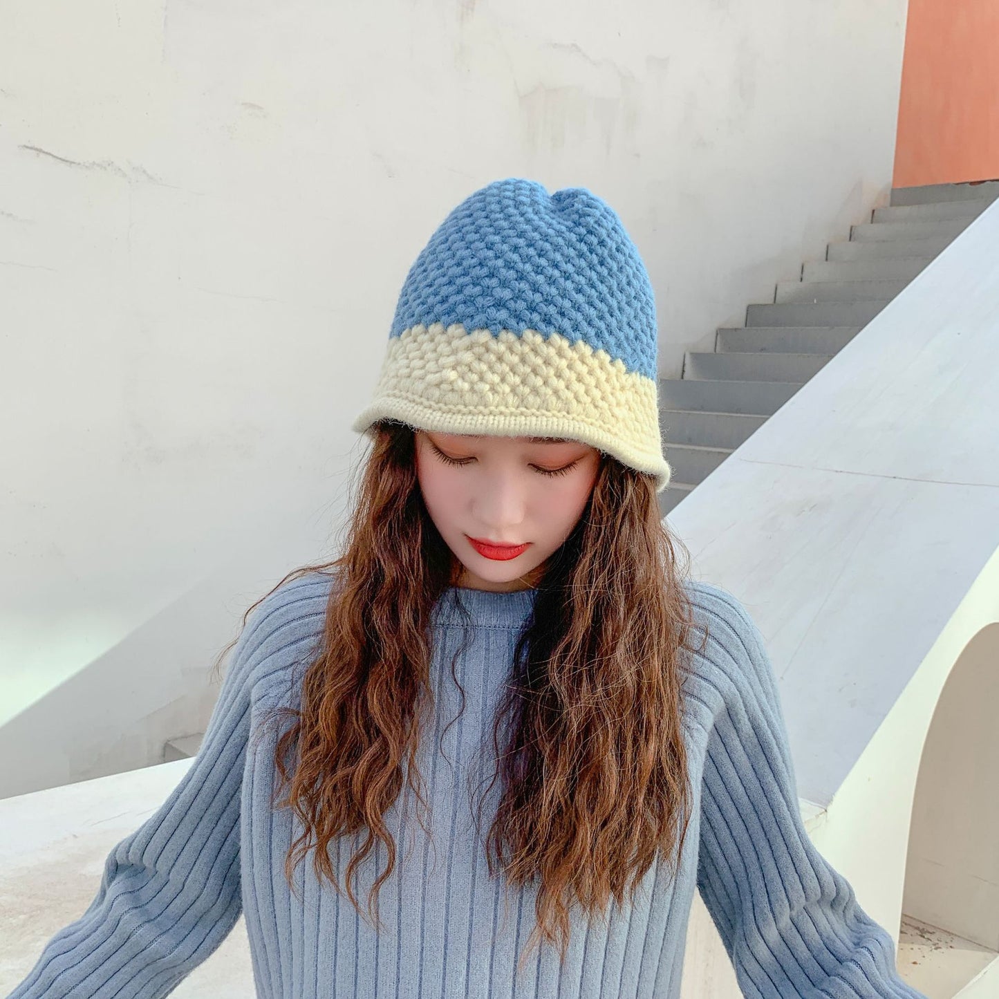 Women's Niche Designer Bucket Wool Hat