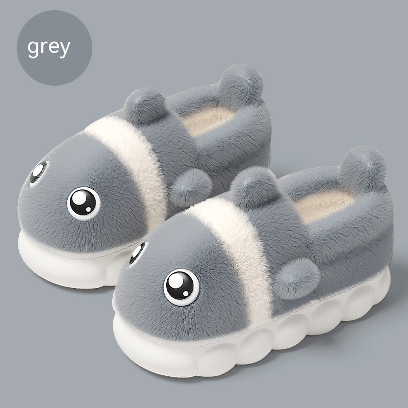 Men's Fashion Non-slip Home Warm Velvet Cotton Slippers