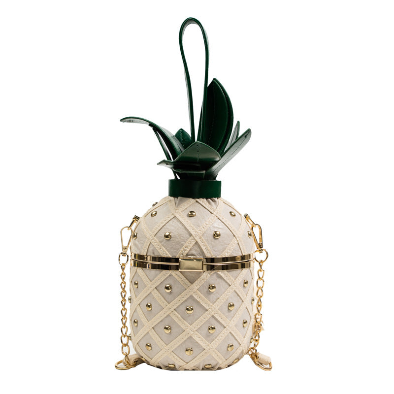 Women's Pineapple Rivet Diamond Casual Handbag