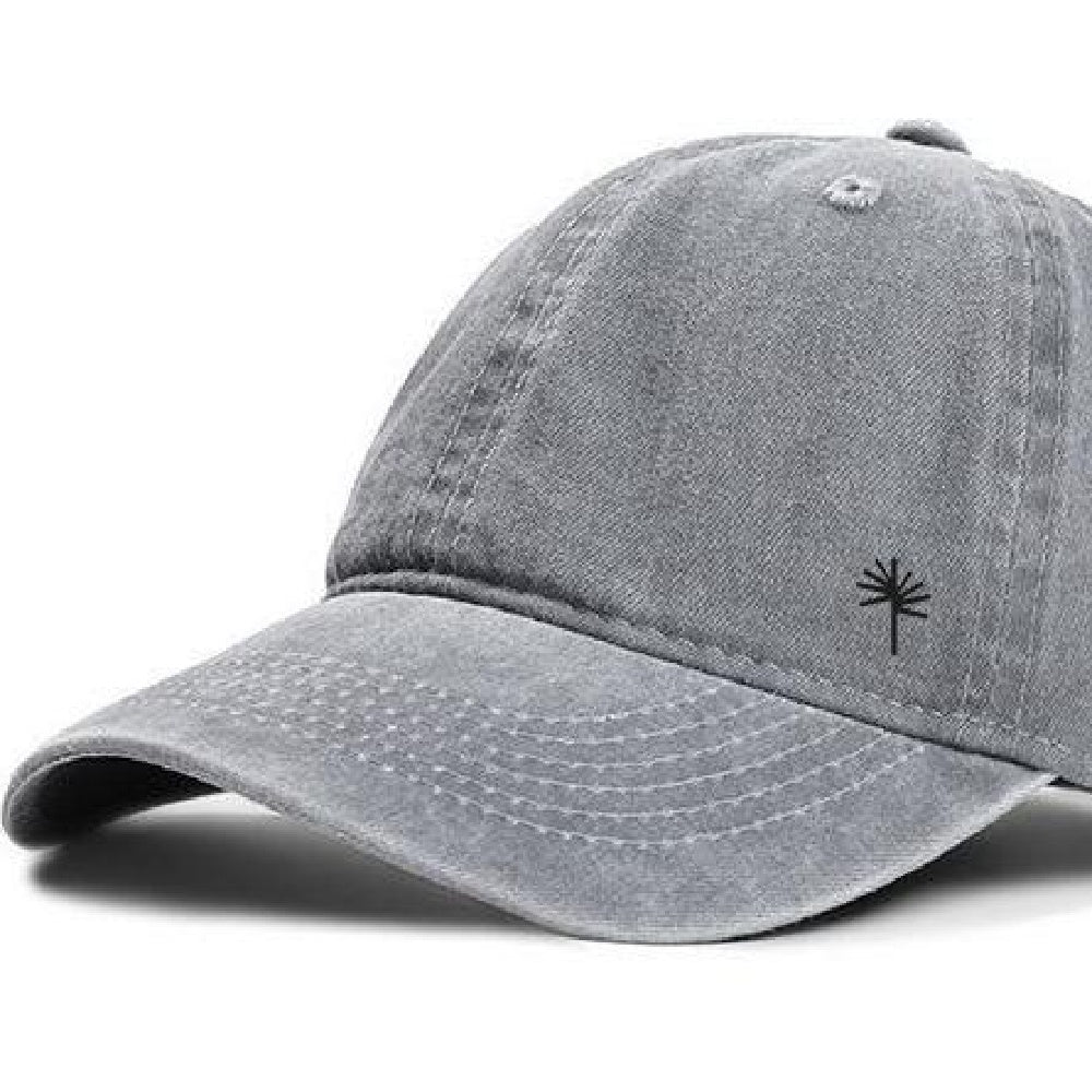 Round Face Baseball Cap Made Of Old Washed Jeans For Shading In Spring And Autumn