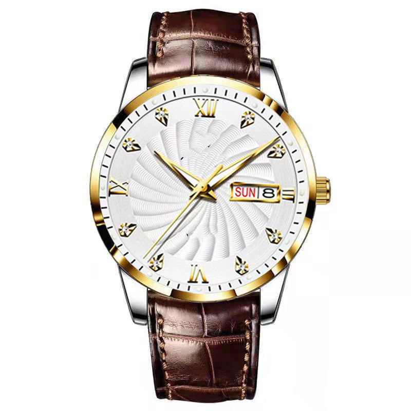 Luminous Men's Calendar Quartz Watch