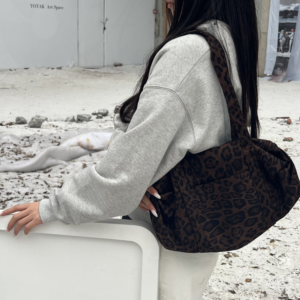 Stylish Leopard-Print Tote Bag For Women