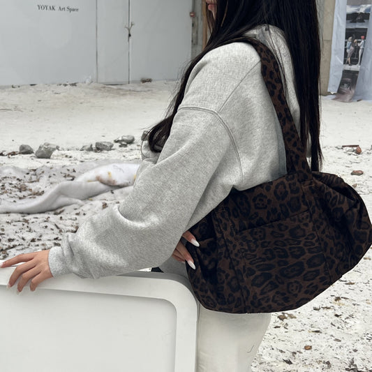 Stylish Leopard-Print Tote Bag For Women