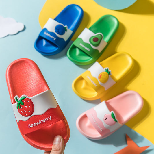 Cute cartoon fruit children slippers