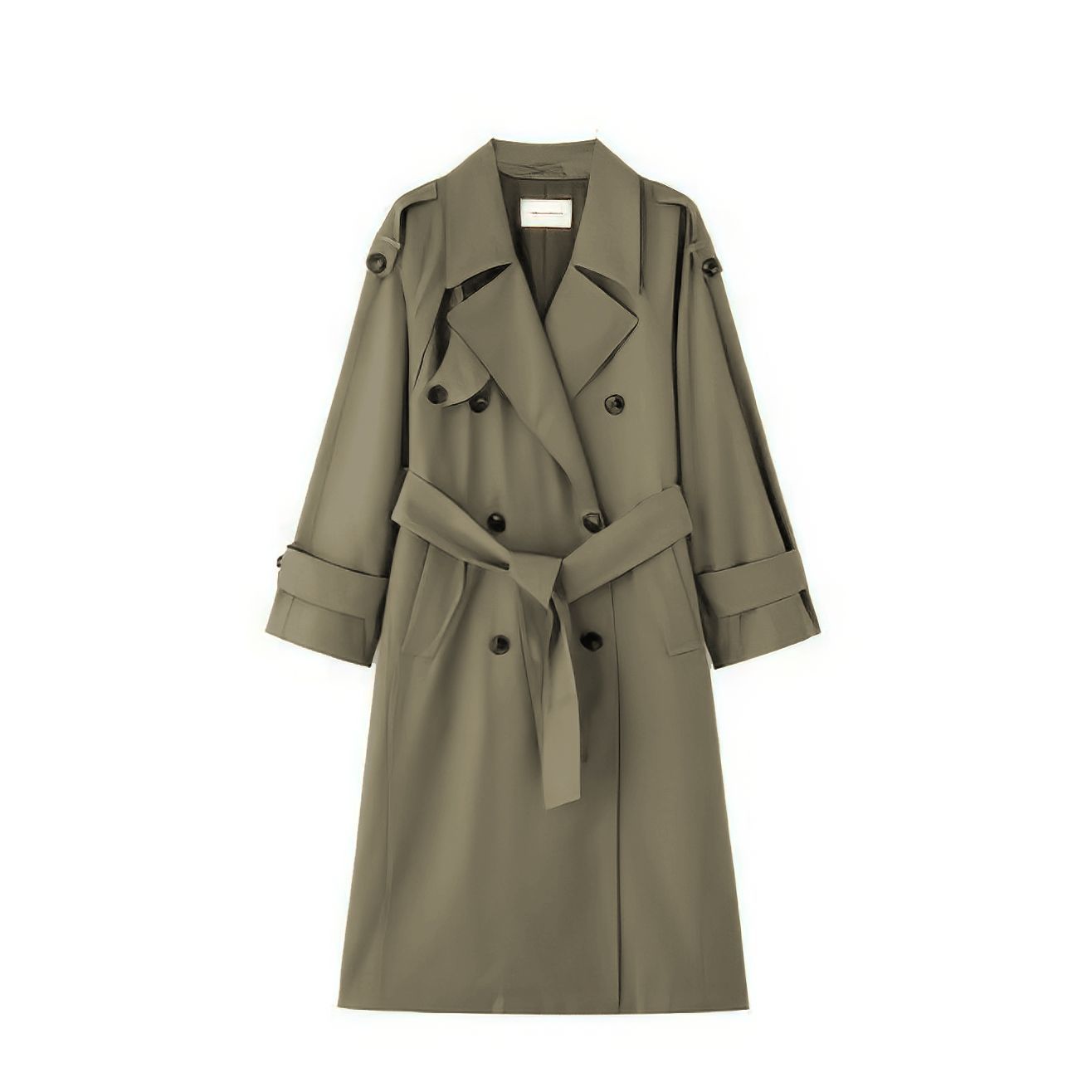 Petite Stylish Casual Outerwear Trench Coat