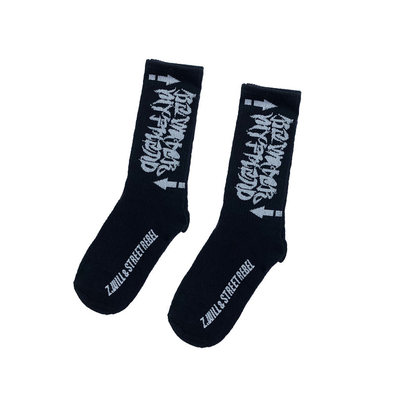 Letters in tube socks