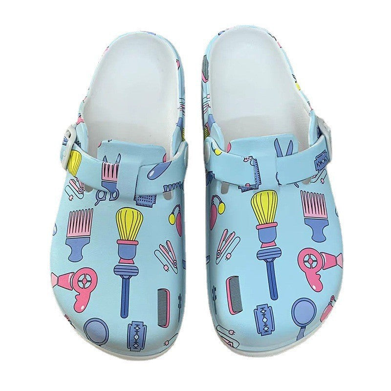 Thick Soled Eva Toe Covering Shoes Soft Soled Surgical Shoes