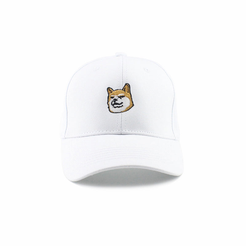 Smiling Chaigou Embroidery Curved Border Cute Student Hat
