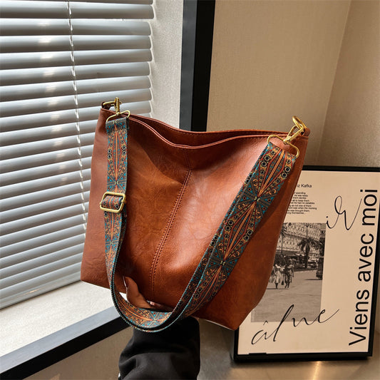 Fashion Large Capacity Bag Women's Crossbody Bucket Bag